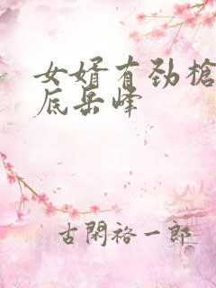 女婿有劲枪枪到底岳峰