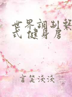 世界调制系统模式 健身房