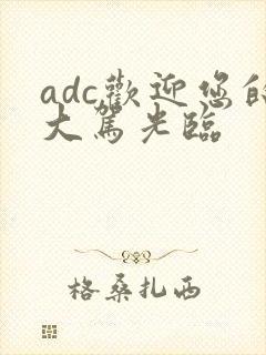 adc欢迎您的大驾光临