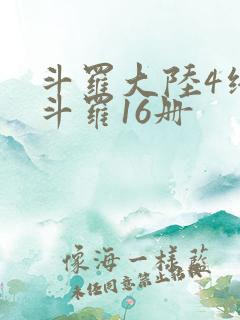 斗罗大陆4终极斗罗16册