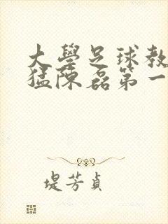 大学足球教练王猛陈磊第一篇