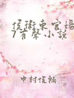 侯卫东官场笔记7有声小说