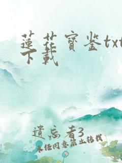 莲花宝鉴txt下载