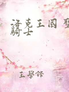 洛克王国 圣龙骑士