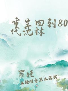 重生回到80年代沈林