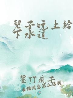 儿子晚上给我通下水道