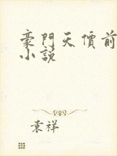 豪门天价前妻 小说