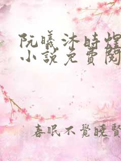 阮曦沐时煜全文小说免费阅读