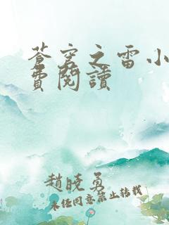 苍穹之雷小说免费阅读