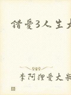 错爱3人生大事