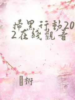 扫黑行动2022在线观看