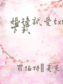 婚后试爱txt下载