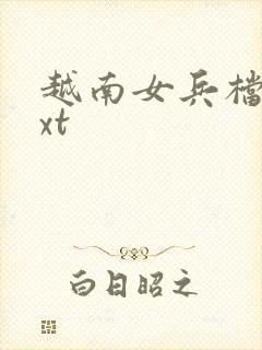 越南女兵档案txt