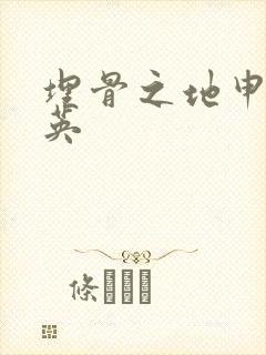 埋骨之地申屠奎英