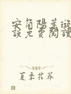 安简阳叶璇玑小说免费阅读