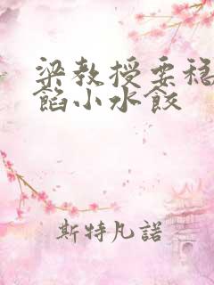 梁教授要稳住肉馅小水饺