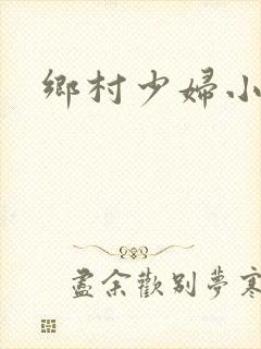 乡村少妇小说