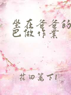 坐在爸爸的JI巴做作业