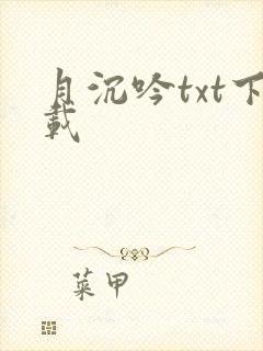 月沉吟txt下载