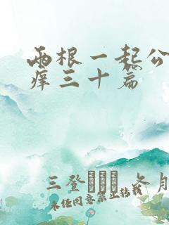 两根一起公憩止痒三十篇