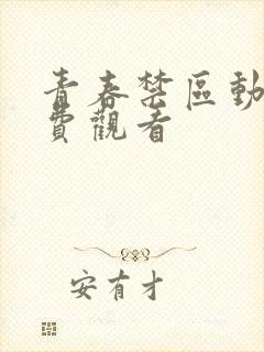 青春禁区动漫免费观看