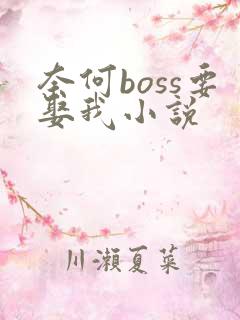 奈何boss要娶我小说