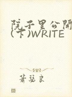 院子里公开惩戒(下)WRITE