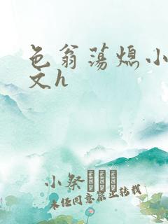 色翁荡熄小说全文h