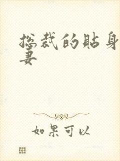 总裁的贴身下堂妻