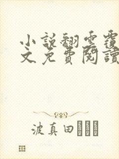 小说翻云覆雨全文免费阅读