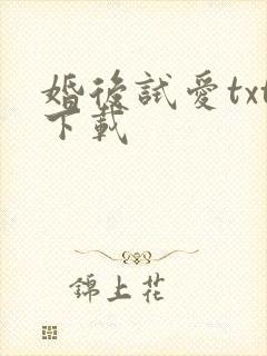 婚后试爱txt下载