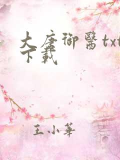 大唐御医txt下载