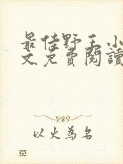 最佳野王小说全文免费阅读无弹窗