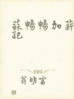 苏畅畅加薪奋斗记