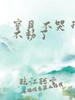 宝贝 不哭 我不动了