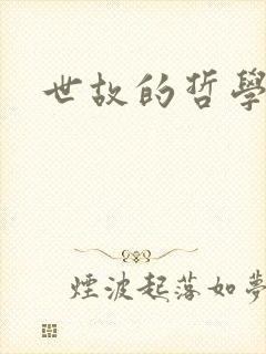 世故的哲学家