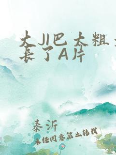 大JI巴太粗太长了A片