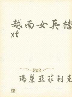 越南女兵档案txt