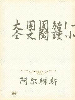 大团圆结1一6全文阅读小说