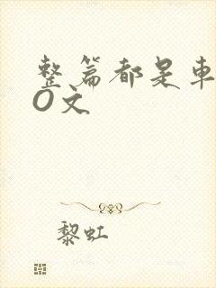 整篇都是车的PO文