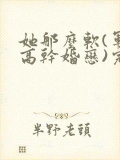 她那么软(军婚高干婚恋)完结