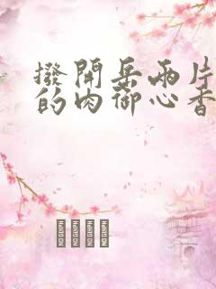 拨开岳两片肥嫩的肉御心香帅