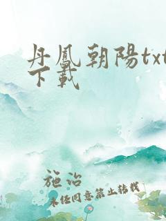 丹凤朝阳txt下载