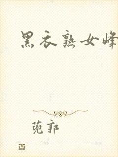 黑衣熟女峰会
