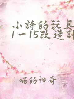 小诗的玩具日记1一15改造计划