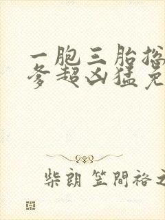 一胞三胎总裁爹爹超凶猛免费阅读