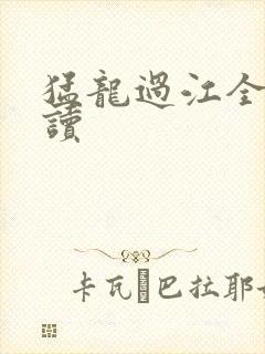 猛龙过江全文阅读