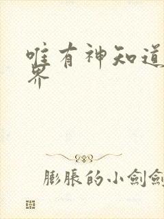 唯有神知道的世界