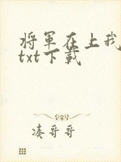 将军在上我在下txt下载