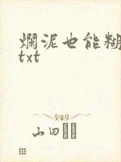 烂泥也能糊上墙txt